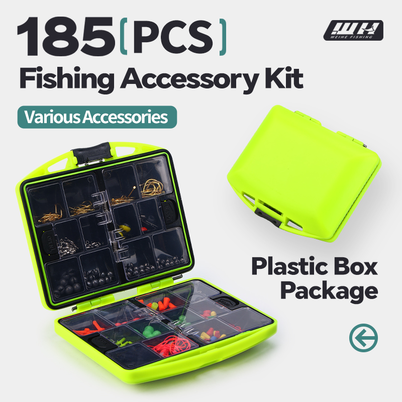 Fishing Hook Box - Zestaw akcesoriów wędkarskich WEIHE 185 szt.