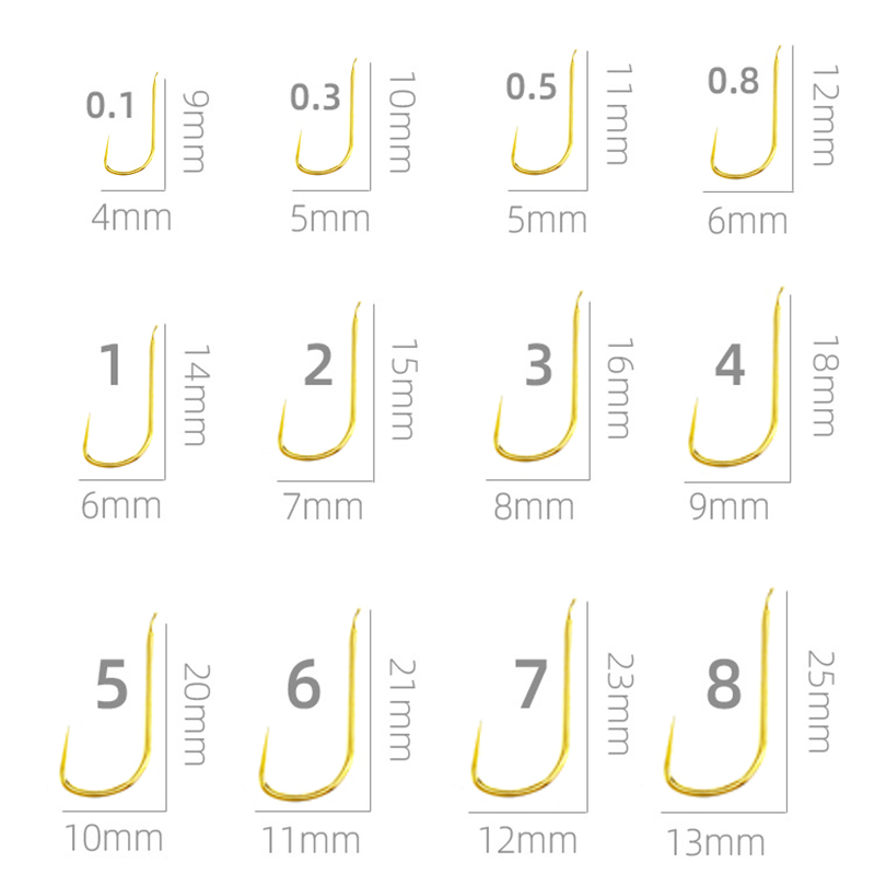 Fishing Hook Barbless - 100 sztuk haczyków Shinkanto bez zadziory,