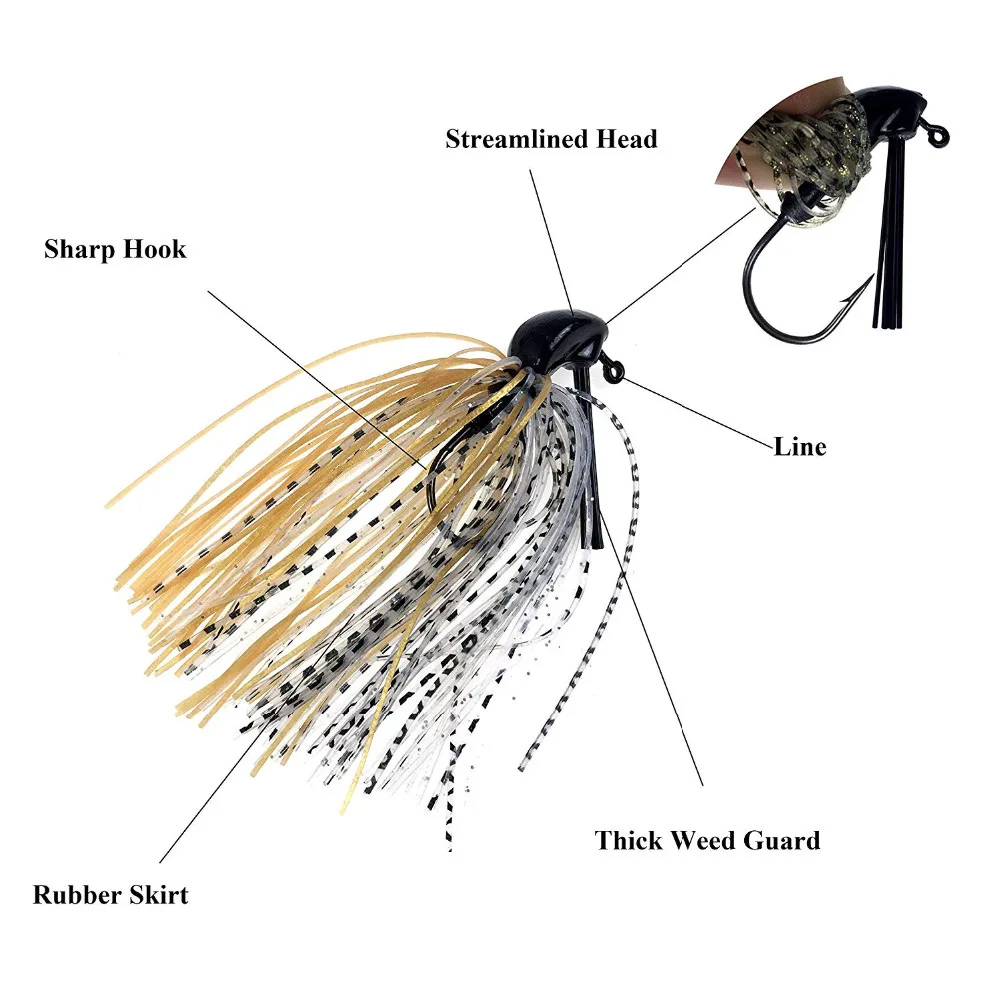 10szt 7g 10g 14g Przynęty bez  – Fishing Hook Weedless recenzja i cena