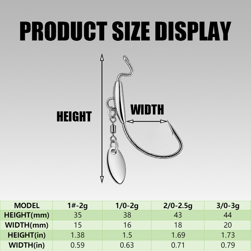 [TUODIAO] Zestaw główek jigowy – Fishing Hook Weedless recenzja i cena