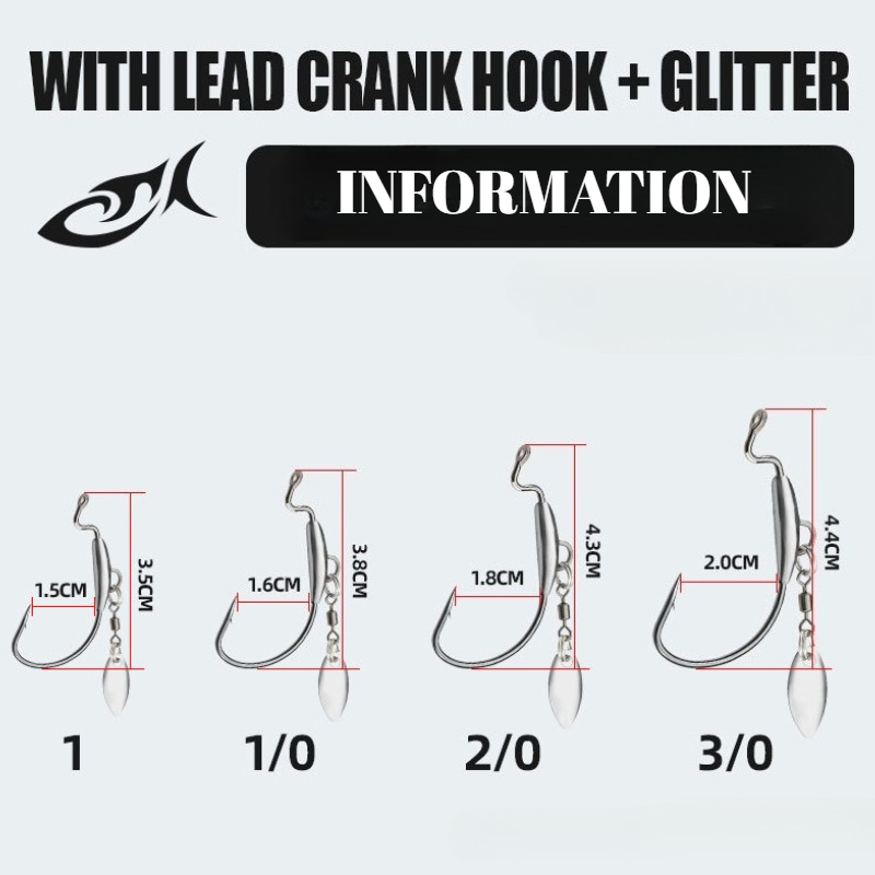 [TUODIAO] Zestaw główek jigowy – Fishing Hook Weedless recenzja i cena