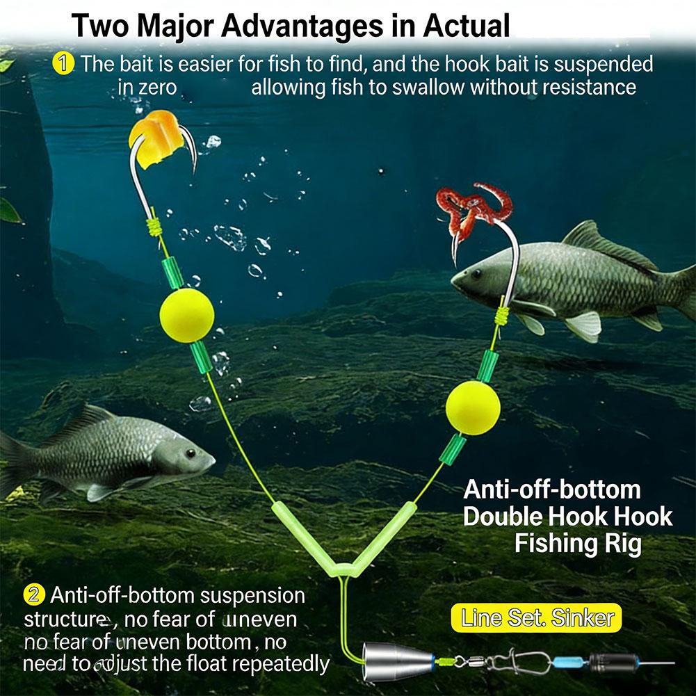 Zestaw do połowu karpi i okoni – Fishing Hook Weedless recenzja i cena
